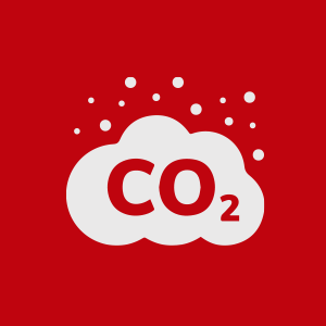 Cloud containg particles of CO2 gas